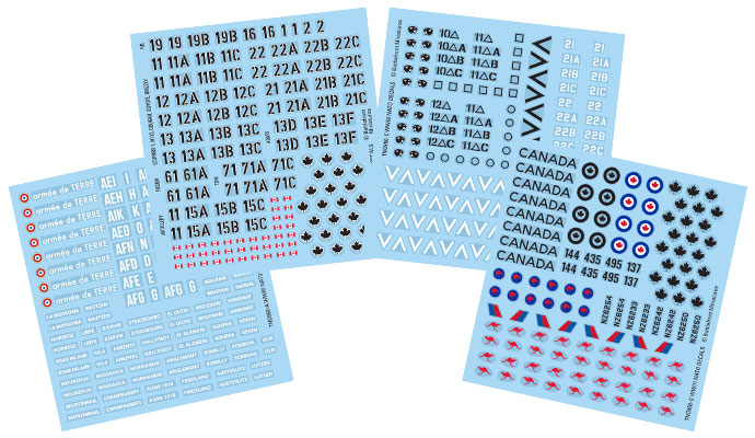 NATO Forces Decal Sheet (x4) (TNA951)