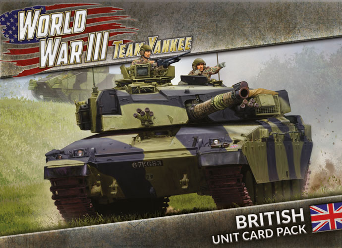 World War III: Team Yankee British Unit Cards (WW3-02U)