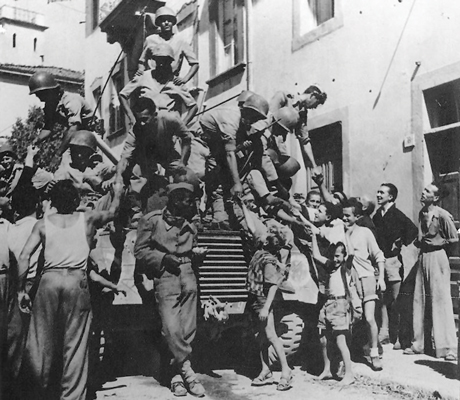 Brazilian troops meet and greet the locals