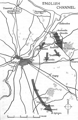 Operations around Caen