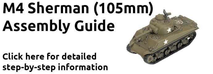 M4 Sherman (105mm) Assault Gun Platoon (Plastic) (UBX71)