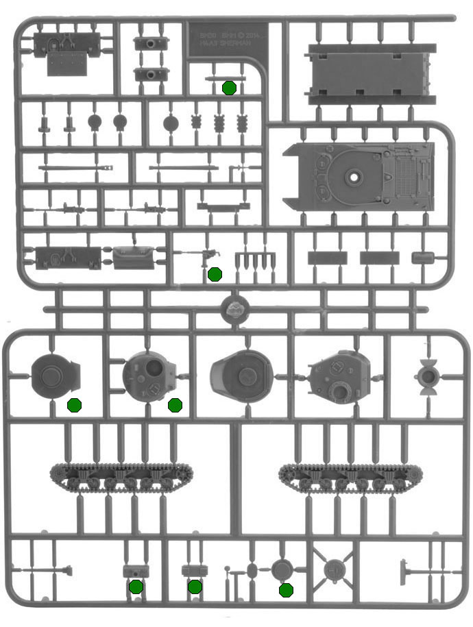Assembling the M4 Sherman (105mm)