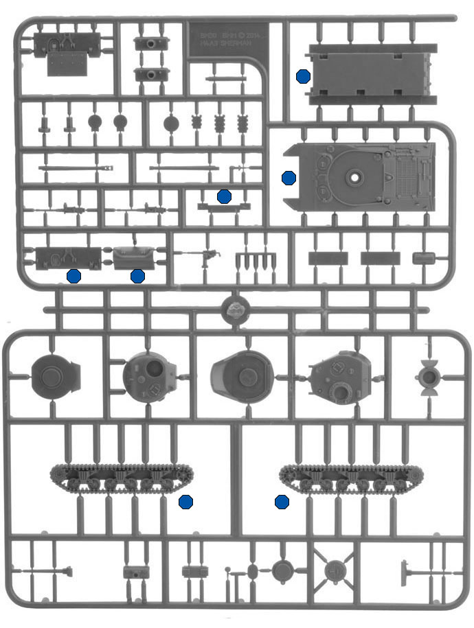 Assembling the M4 Sherman (105mm) Assembling the M4 Sherman (105mm)
