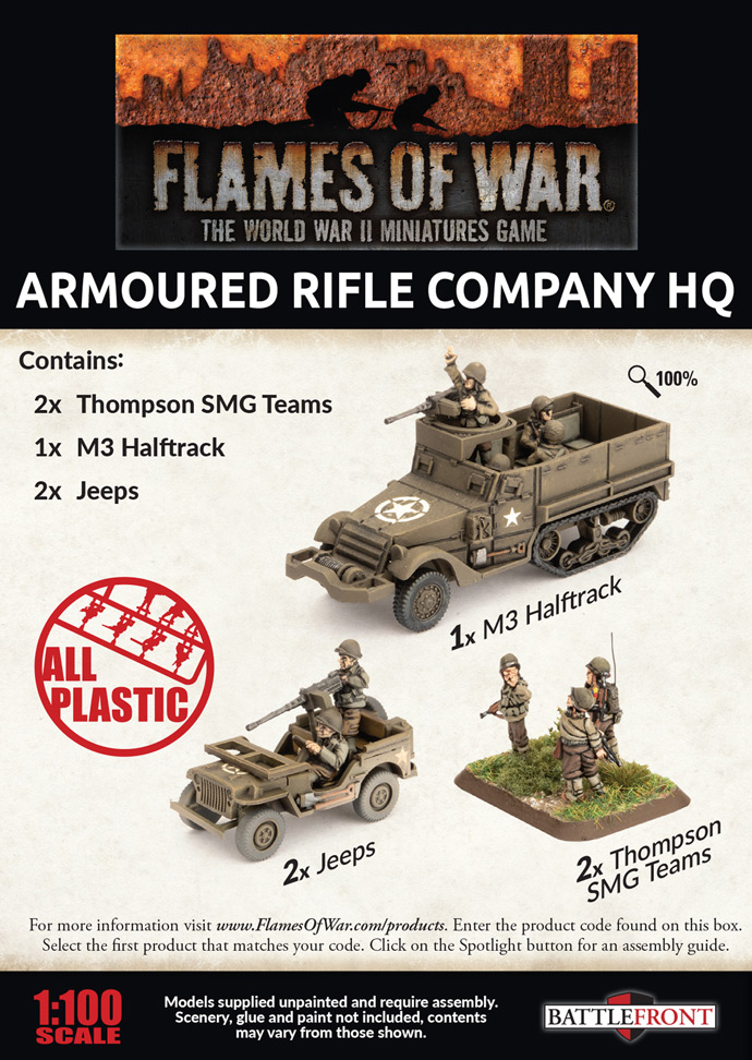 Armoured Rifle Company HQ (Plastic) (UBX74)