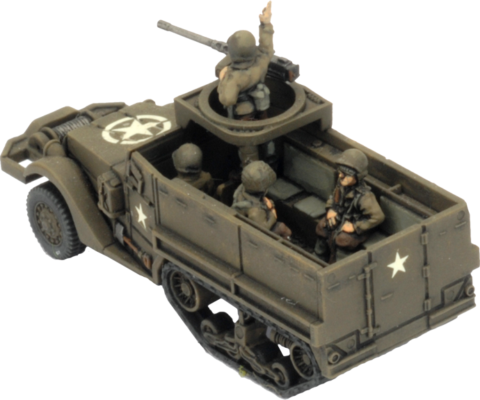 M3 Halftrack Transport Platoon (Plastic) (UBX76)