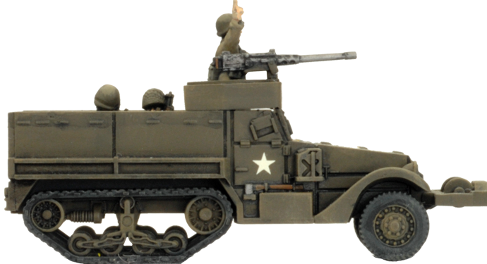 M3 Halftrack Transport Platoon (Plastic) (UBX76)