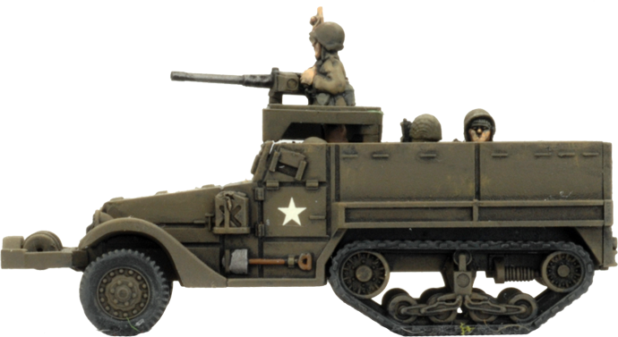 M3 Halftrack Transport Platoon (Plastic) (UBX76)
