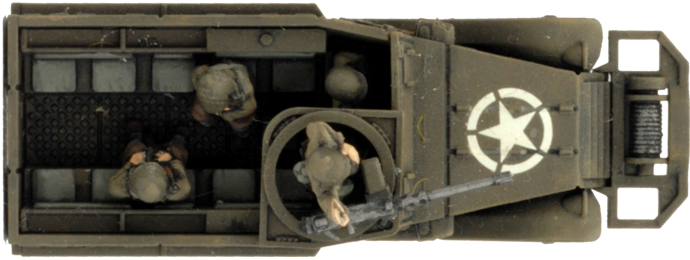 M3 Halftrack Transport Platoon (Plastic) (UBX76)