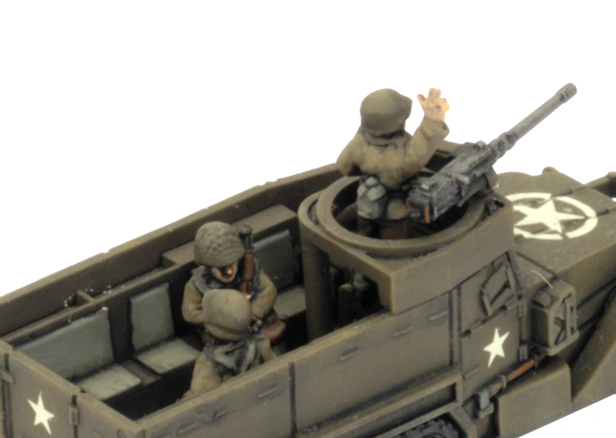 M3 Halftrack Transport Platoon (Plastic) (UBX76)