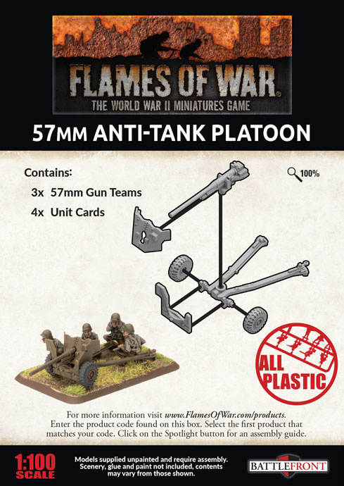 57mm Anti-tank Platoon (Plastic) (UBX81)