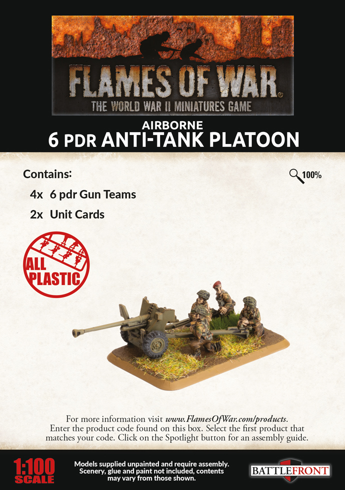 Airborne 6 pdr Anti-tank Platoon (Plastic) (BBX51)