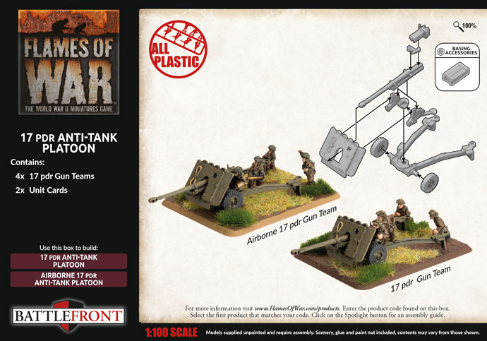 17 pdr Anti-tank Platoon (Plastic) (BBX52)