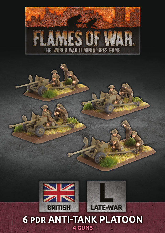 6 pdr Anti-tank Platoon (Plastic) (BBX54)