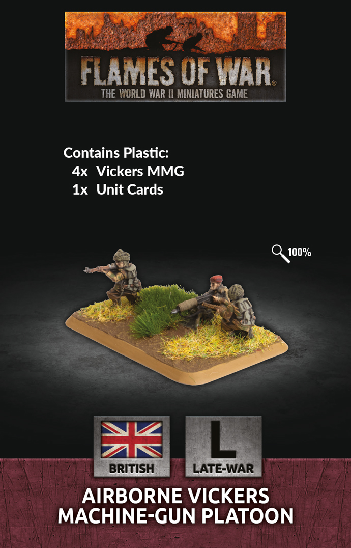 Airborne Vickers Machine-gun Platoon (Plastic) (BR814)