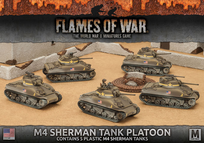 M4 Sherman Tank Platoon (Plastic) (UBX55) M4 Sherman Tank Platoon (Plastic) (UBX55)