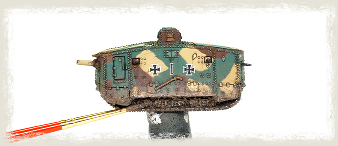 Painting the WWI German AV7 Tank: How To Create Realistic Mud Effects on Tanks