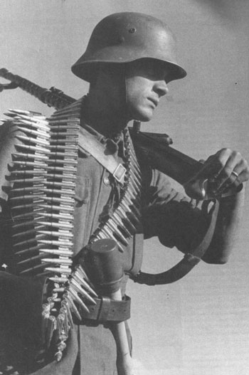 Hungarian with Solothurn machine-gun