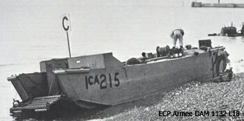 One of the Landing Craft Assault (LCA) used in the operation One of the Landing Craft Assault (LCA) used in the operation