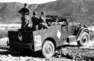 A M3A1 armored car of the Saphis’