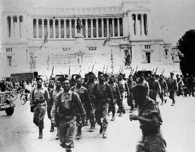 FEC march through Rome, June 1944. FEC march through Rome, June 1944.