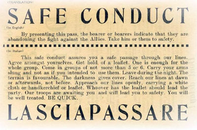 Back of leaflet