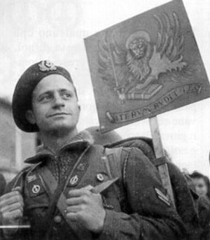 Marine with San Marco Lion behind