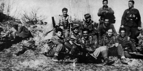 Troops rest after a patrol