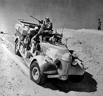 LRDG trucks often mounted Vickers-Berther MGs LRDG trucks often mounted Vickers-Berther MGs