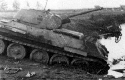 Knocked out T-34 in the outskirts of Stalingrad Knocked out T-34 in the outskirts of Stalingrad