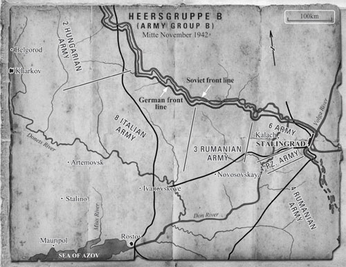 The front around Stalingrad The front around Stalingrad