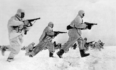Advancing Soviet infantry Advancing Soviet infantry