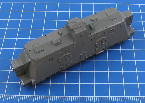 The fully assembled infantry car minus the antenna