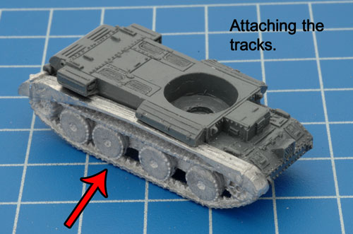 Attaching the tracks