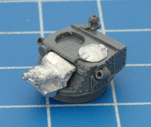 Attaching the turret hatch