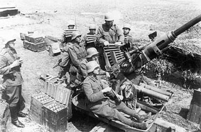 Full crew ready for firing Full crew ready for firing