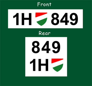 License/Registration Plates License/Registration Plates