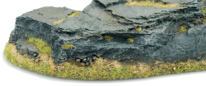 Rocky Hill with Static Grass Applied
