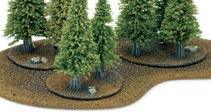 Base of Woods painted to match gaming table