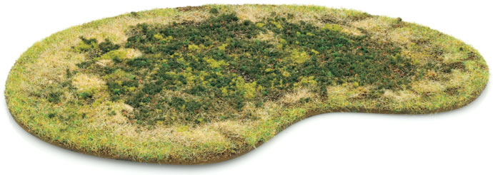 Different textures and colours added to the centre of the base