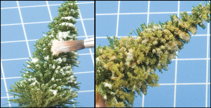 Flock being added to the trees