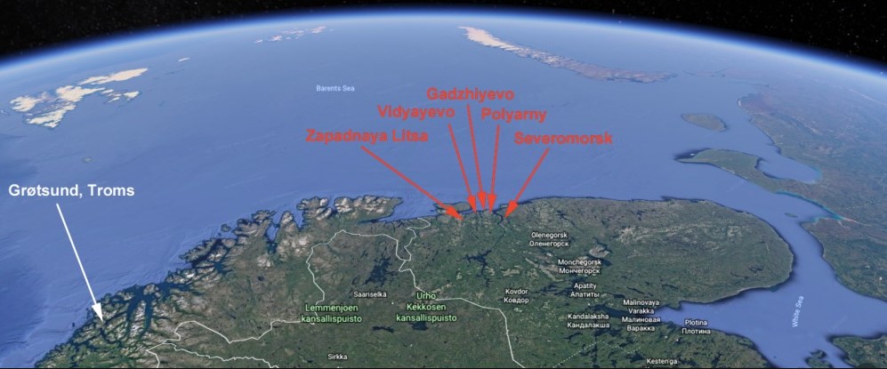 Kola Peninsula – Northern Fleet HQ Severomorsk