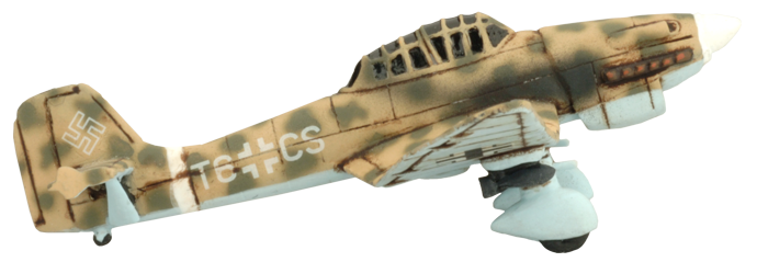 Afrika Korps Ju 87D Stuka Dive Bomber Flight x2 Battlefront Miniatures 