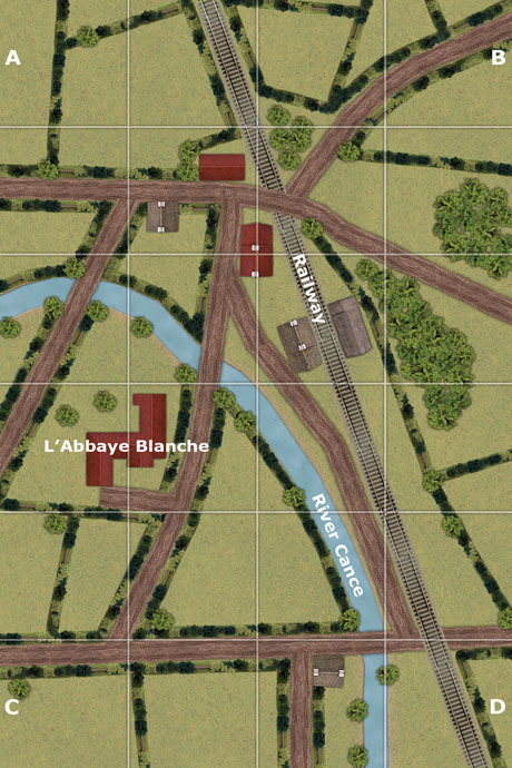 L&rsquo;Abbaye Blanche Game Map