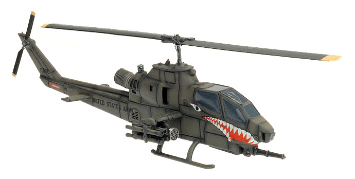TEAM YANKEE SENT FIRST CLASS AH-1 COBRA HELICOPTER  SPRUE 