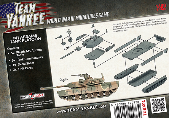 M1 Abrams Tank Platoon (Plastic) (TUBX01)