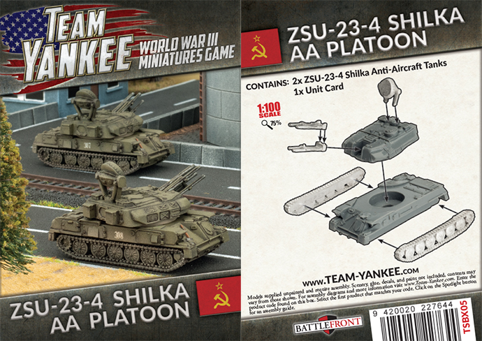 ZSU 23-4 Shilka AA Tank (x2) (TSBX05)