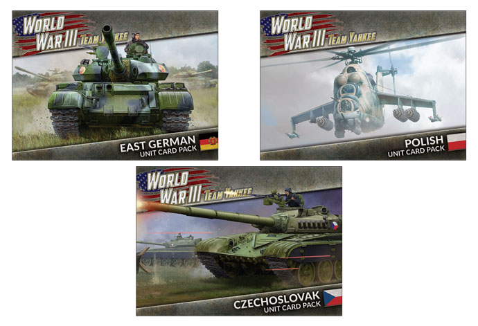 World War III: Team Yankee - Warsaw Pact Unit Cards