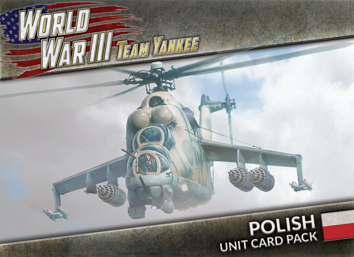 World War III: Team Yankee Polish Unit Cards 
