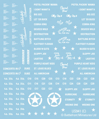 US941 Name Sheet