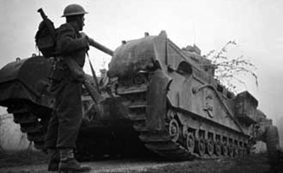 Rifleman and a Churchill Crocodile Rifleman and a Churchill Crocodile
